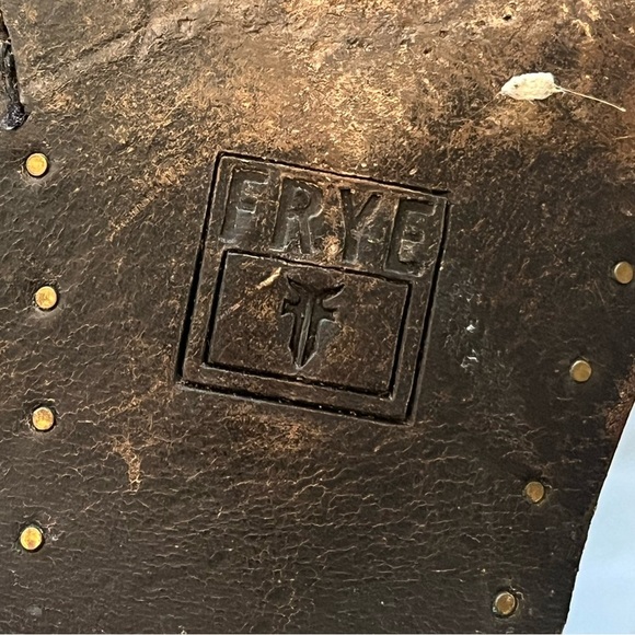 Frye Black Leather Combat Boots - Picture 7 of 14